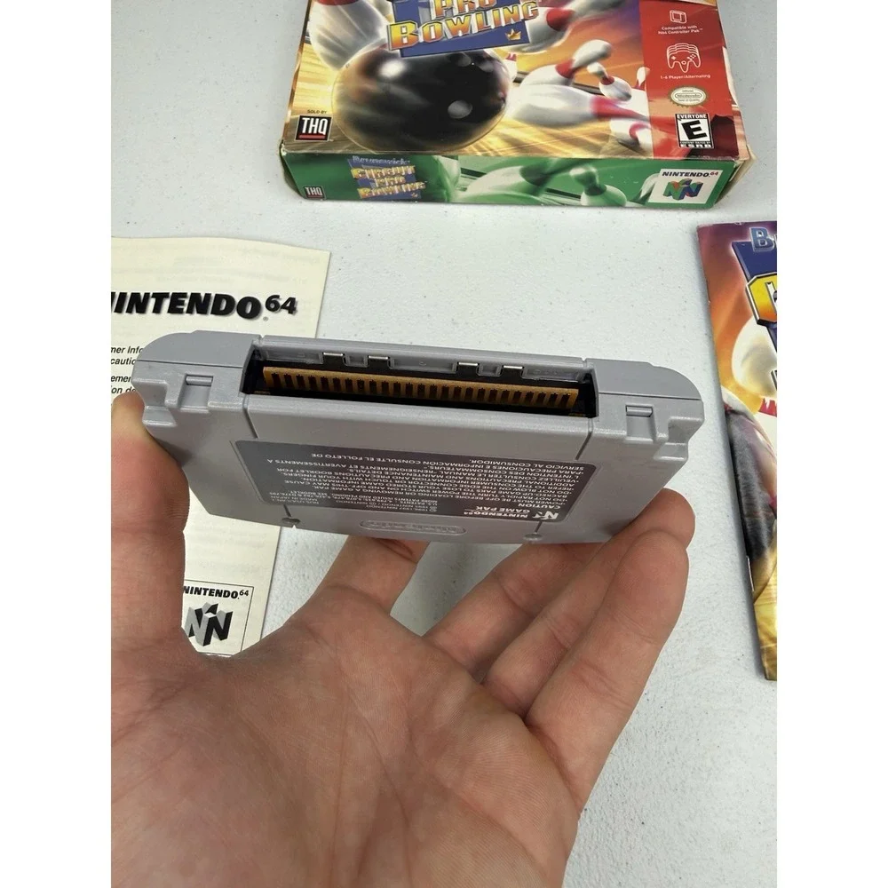 Brunswick Circuit Pro Bowling (Nintendo 64, 1999)  N64 CIB Complete Box Manual